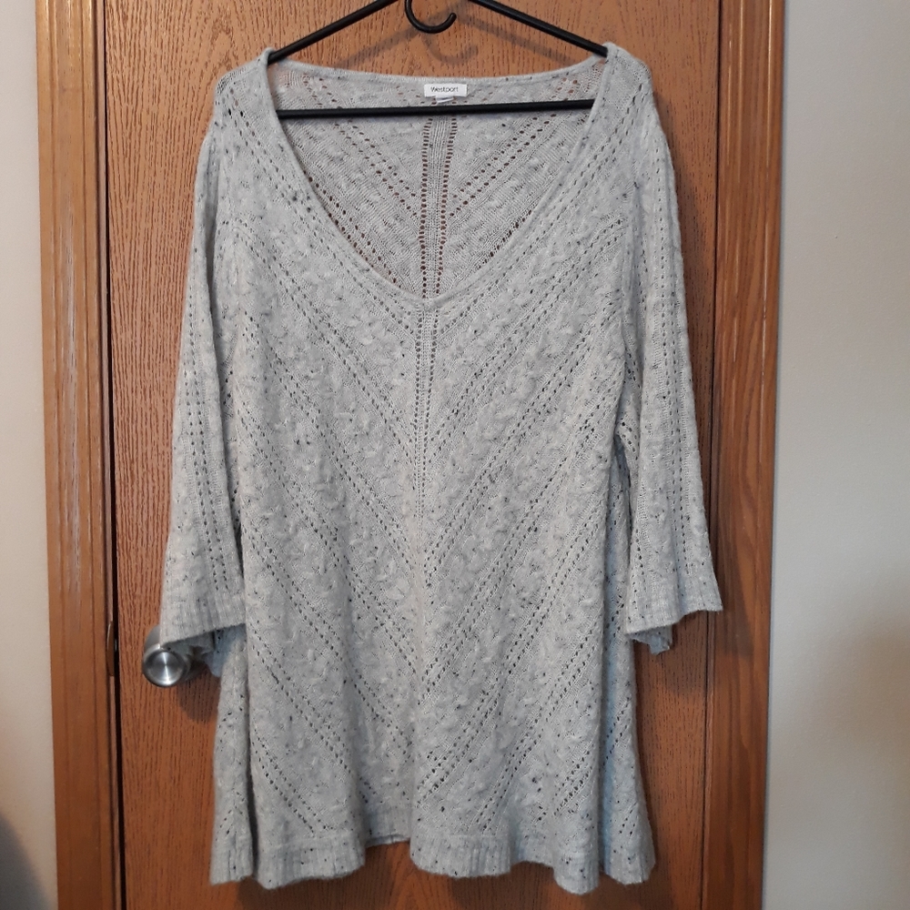 Westport soft gray sweater